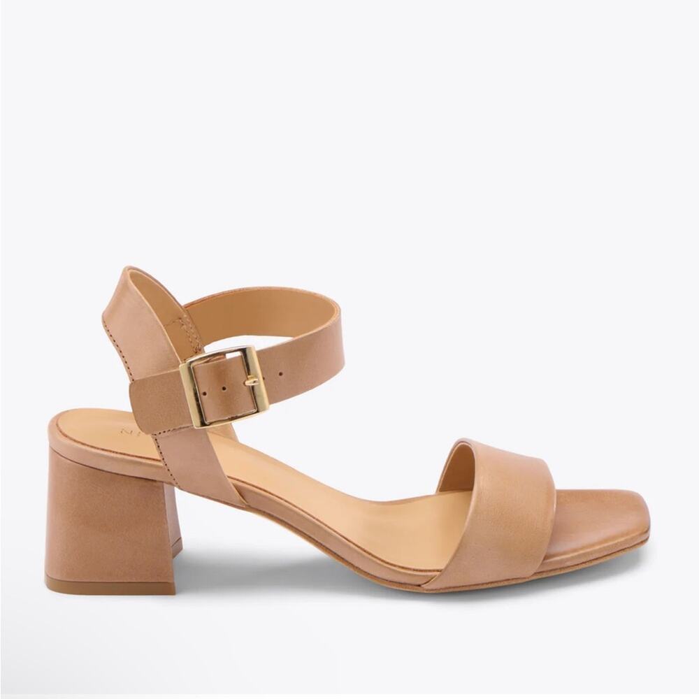 Nisolo Stella Go To block heel sandal almond - Picture 4 of 13